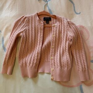 Polo Ralph Lauren size 3 cable knit cardigan sweater